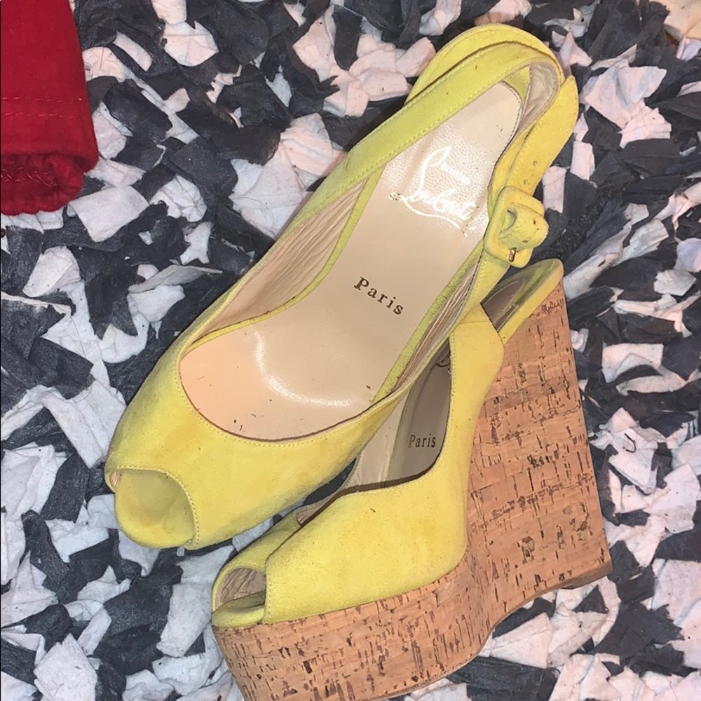 Christian louboutin wedges